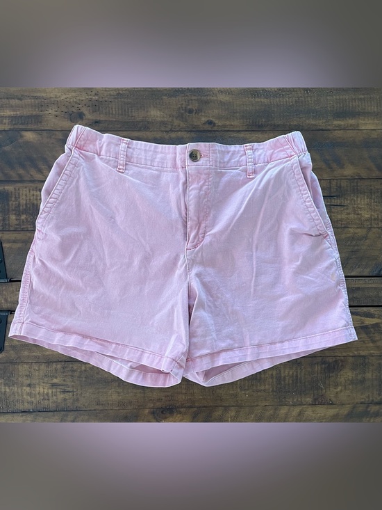 Old Navy Pants - Old Navy Pink Chino Shorts Women’s Large Elastic Waist Casual 5” Inseam GUC